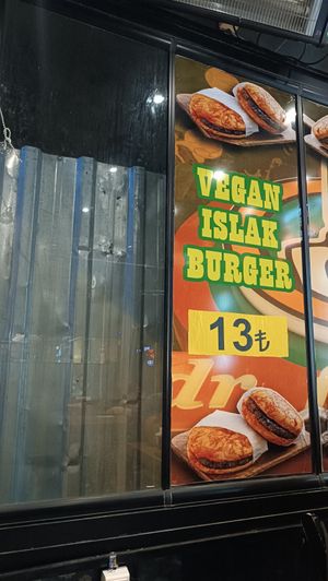 Vegan Islam burger at Dr Falafel in Ankara