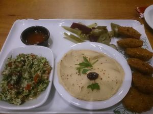 'Falafel Plate' at Dr Falafel in Ankara