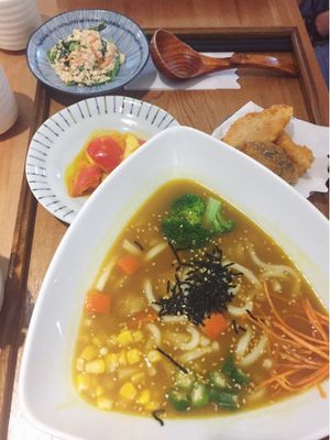 curry udon combo  at Original Vegan 原粹蔬食作 - Yuán Cuì Shū Shi Zuò in New Taipei City