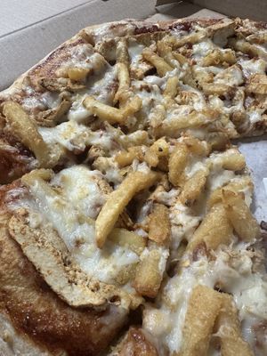 BBQ chicken pizza   at Mandy's Pizza in Pittsburgh