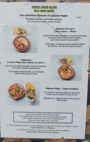  at Chez Jose Cafe in Montreal