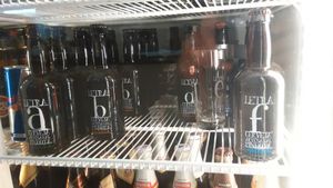 Wide selection of beers, including craft portuguese at Lado B Cafe in Porto