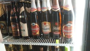 Wide selection of beers, including craft portuguese at Lado B Cafe in Porto