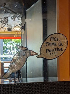 Inside at La Banquise in Montreal