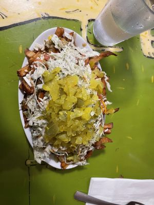 Vegan La Veggie Reggie  at La Banquise in Montreal