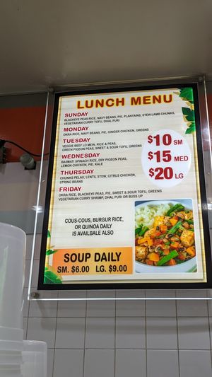 Very generous portions! The small is plenty for one person and the large could probably feed a small family. at Organic Love in Brooklyn