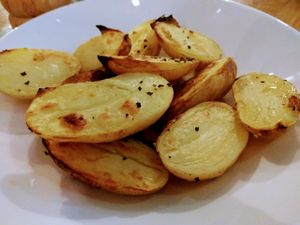 Vegan roast Charlotte potatoes at ASK Italian in Glasgow