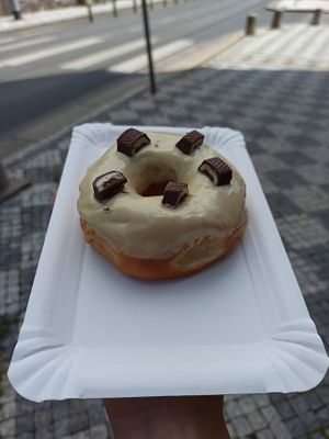 Kinder pingui at Blue Vegan Pig Shop in Prague