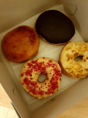 Dounuts at Blue Vegan Pig Shop in Prague