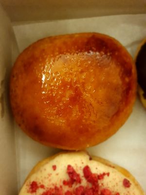 Crème brûlée at Blue Vegan Pig Shop in Prague