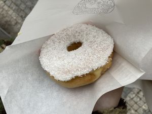 Vanilla coconut  at Blue Vegan Pig Shop in Prague