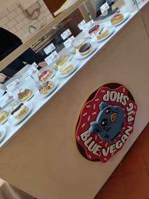 . at Blue Vegan Pig Shop in Prague