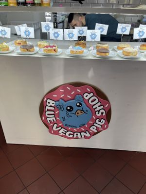   at Blue Vegan Pig Shop in Prague