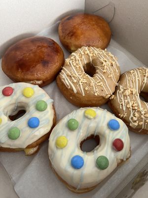 Crème brûlée crème filled- yum!   at Blue Vegan Pig Shop in Prague