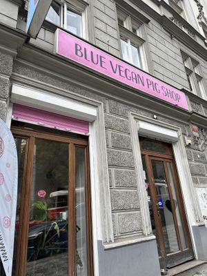   at Blue Vegan Pig Shop in Prague