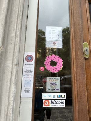   at Blue Vegan Pig Shop in Prague