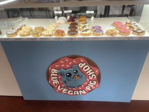   at Blue Vegan Pig Shop in Prague