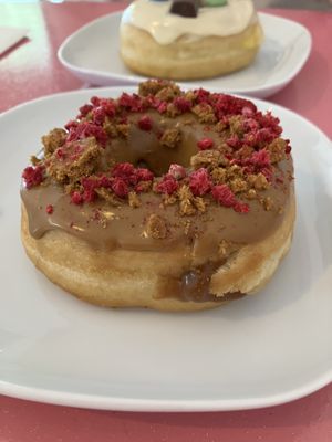Lotus, raspberry and caramel  at Blue Vegan Pig Shop in Prague