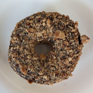 Hazelnut chocolate caramel at Blue Vegan Pig Shop in Prague