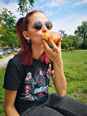 🍩 at Blue Vegan Pig Shop in Prague