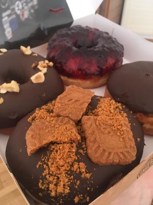 pig at Blue Vegan Pig Shop in Prague