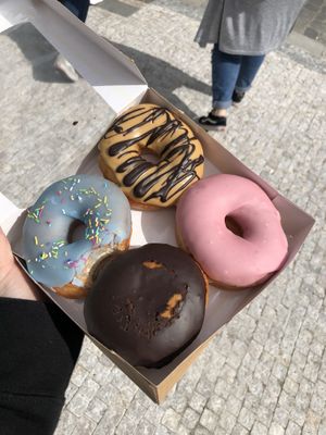 250 kč for 4 pack! at Blue Vegan Pig Shop in Prague