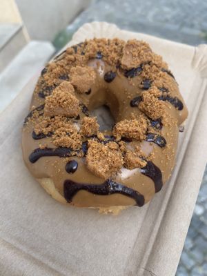 chocolate biscoff at Blue Vegan Pig Shop in Prague