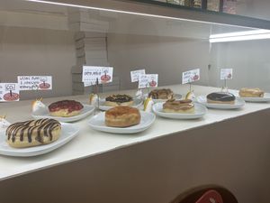 display at Blue Vegan Pig Shop in Prague