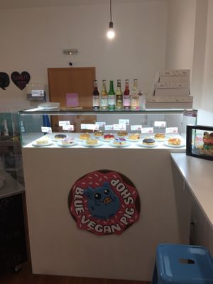 Clean and friendly place at Blue Vegan Pig Shop in Prague