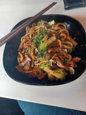 Teriyaki udon at Cafe Namnam in Helsinki