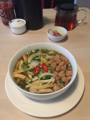 Vegan pho at Cafe Namnam in Helsinki