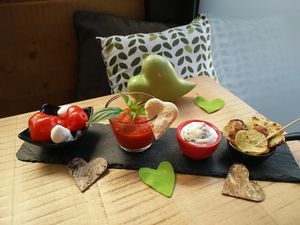 Food with heart at Pizzeria Bistro Mediterraneo in Merano