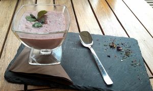 Strawberry/nut creme at Pizzeria Bistro Mediterraneo in Merano