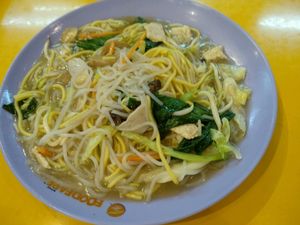 Hokkien noodles  at Heaven's Grace Vegetarian Point  - Bukit Batok in West Singapore