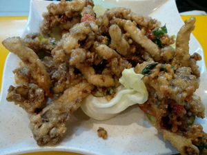 Deep fried Mushroom  at Heaven's Grace Vegetarian Point  - Bukit Batok in West Singapore