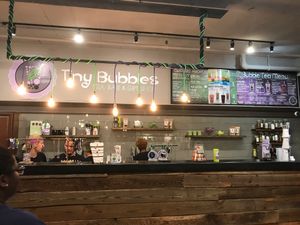 inside at Tiny Bubbles Tea Bar in Marietta