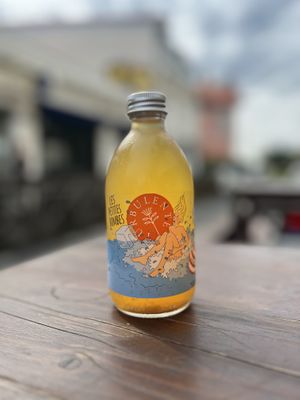 Local kombucha   at California Kitchen in Biarritz