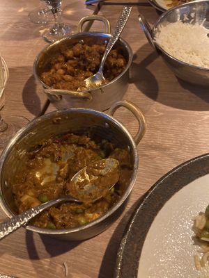 Aloo gobi & chana masala  at Namaste India Bistro in Monterey