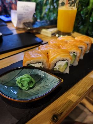 Philadelfia rolls at Cafe Barbarella in Herceg Novi