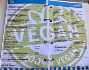 Menu - Oct 2019  at Cafe Barbarella in Herceg Novi