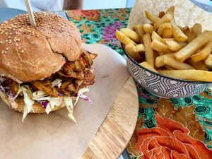 Burger  at Elephant in the Room in Thessaloniki