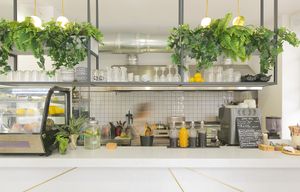 open kitchen at Elephant in the Room in Thessaloniki