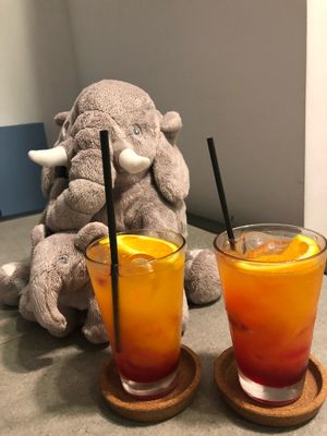 Cute decor with teddies everywhere  at Elephant in the Room in Thessaloniki