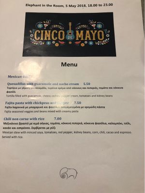 Mexican menu night  at Elephant in the Room in Thessaloniki