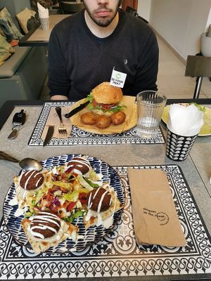 Beyond burger and falafel. at Elephant in the Room in Thessaloniki