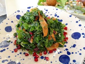 Kale salad at Elephant in the Room in Thessaloniki