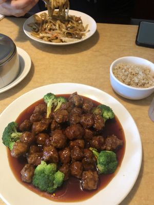 General Tao & brown rice  at Ma Ma Wok in Charlotte