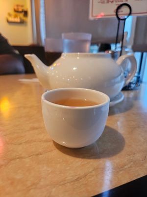 Hot tea at Ma Ma Wok in Charlotte