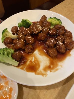 Sesame veg meat   at Ma Ma Wok in Charlotte