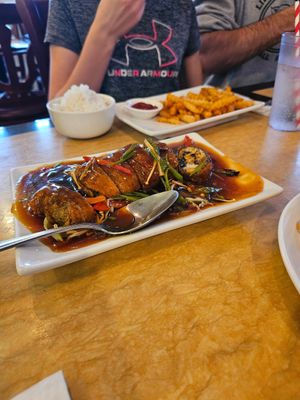 The fish dish at Ma Ma Wok in Charlotte